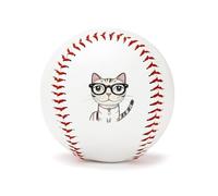 QMKFWT Lunettes de baseball style hipster pour chat et chaton - Pour entraînement standard - Coutures plates - Pour jouer à la ligue - Lancer - Frappe - Cadeau de terrain