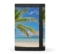 QMKFWT Portefeuille décontracté avec porte-cartes de crédit et palmier tropical pour homme et femme