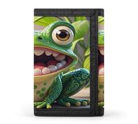 QMKFWT Portefeuille décontracté en forme de grenouille avec ouverture pour cartes de crédit pour homme et femme