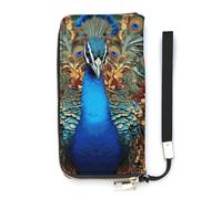 QMKFWT Portefeuille élégant en cuir synthétique avec fermeture éclair - Grande capacité - Unisexe - Blanc - 20 x 10,5 cm, blanc, 20x10.5cm, Portefeuille