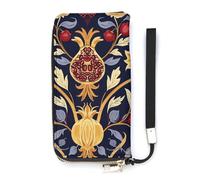 QMKFWT Portefeuille grenade dessiné à la main Grande capacité Portefeuille en cuir PU Longue pochette zippée Portefeuille unisexe, blanc, 20 x 10,5 cm, portefeuille, blanc, 20x10.5cm, Portefeuille