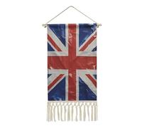 QMKFWT Poster mural à suspendre avec pompon en coton et lin - Impression murale verticale longue pour salon, bureau, chambre à coucher