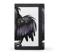 QMKFWT Ravens Portefeuille décontracté pour cartes de crédit Organiseur de documents pour homme et femme