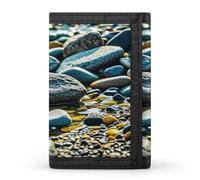 QMKFWT Rocks And Pebbles Portefeuille décontracté avec porte-cartes de crédit pour homme et femme