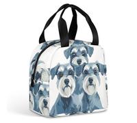 QMKFWT Sac à déjeuner isotherme pour trois petits chiens - Portable - Étanche - Réutilisable - Pour le travail, les voyages, les pique-niques