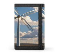 QMKFWT Windmills Portefeuille décontracté pour cartes de crédit Organiseur de documents pour homme et femme