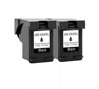 QMLQRGKF Cartouche à Encre Compatible Compatible avec Les imprimantes de Bureau 664xl Remplacement Compatible avec 1115 2135 3635 1118 2138 3636 3638 4536(2 Black)