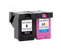 QMLQRGKF Cartouche à Encre Compatible Compatible avec Les imprimantes de Bureau 664xl Remplacement Compatible avec 1115 2135 3635 1118 2138 3636 3638 4536(1Black 1Color)