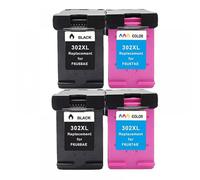 QMLQRGKF Cartouche à Encre Remanufacturée Compatible 302xl Compatible avec Une Utilisation avec DeskJet 1110 1111 1112 2130 2131 Primantes(2SET)