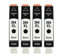 QMLQRGKF Cartouche d'encre 564 XL 564XL 546XL Compatible avec diverses imprimantes, Dont D5445 D5460 D5463 D5468 C5324 C5370 C5373 C309a B109a B110a 6510 4610 4620(Black 4PCS)