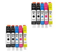 QMLQRGKF Cartouche d'encre 564 XL 564XL 546XL Compatible avec diverses imprimantes, Dont D5445 D5460 D5463 D5468 C5324 C5370 C5373 C309a B109a B110a 6510 4610 4620(2 Set)