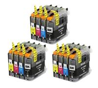 QMLQRGKF Cartouche d'encre Compatible Compatible avec Jet d'encre MFC-J650DW J870DW J875DW J6720DW J6920DW J285DW J470DW(3SET)