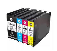 QMLQRGKF Cartouche d'encre Compatible T04A1 T04A2 T04A3 T04A4 Compatible avec imprimantes Pro WF-C8190 WF-C8690 C8610, Encre pigmentée(T04A1-4 1SET)