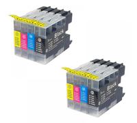 QMLQRGKF Cartouches à Encre compatibles LC12 LC17 LC40 LC71 LC73 LC75 LC400 LC1220 LC1240 LC1280 Compatible avec MFC-J6910CDW J6710CDW J840N J280W(2SET)