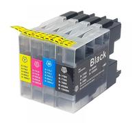 QMLQRGKF Cartouches à Encre compatibles LC12 LC17 LC40 LC71 LC73 LC75 LC400 LC1220 LC1240 LC1280 Compatible avec MFC-J6910CDW J6710CDW J840N J280W(1SET)