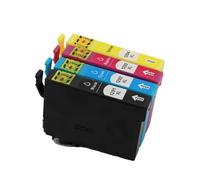 QMLQRGKF Cartouches d'encre compatibles T1291 T1292 T1293 T1294 Compatible avec imprimantes à Jet d'encre SX535WD SX435W SX525WD SX235W(1SET(4PCS))