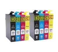 QMLQRGKF Cartouches d'encre compatibles T200XL, Compatible avec modèles XP100 XP200 XP300 XP310 XP400 XP410 WF2510 WF2520, Comprend T2001 à T2004 Consommables pour imprimantes Accessoires(2SET 8PCS)