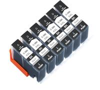 QMLQRGKF Cartouches d'encre Noires compatibles PGI-580XXL, Compatible avec modèles 580 581 TS9550 TS705 TR8550 TS8350 TS8351 TS6150 TS6151 TS6250 TS6350 TS6351(580XXL 6 Black)