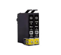 QMLQRGKF Cartouches d'encre T502xl compatibles avec Les imprimantes Expression Home XP-5105 XP-5100 Workforce WF-2860 WF-2865(2 Black)