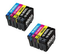 QMLQRGKF Cartouches d'encre T502xl compatibles avec Les imprimantes Expression Home XP-5105 XP-5100 Workforce WF-2860 WF-2865(2 Set 10PACK)