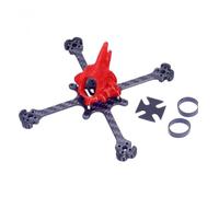 QMLQRGKF Feichao Venom-114 Venom-118 Kit de Cadre Compatible avec l'hélice de 3 Pouces 75 mm Compatible avec 1104 1106 1202 1204 1206 Motor sans balais dans RC Racing Pocket(VENOM-118 Red)