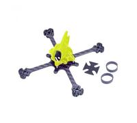QMLQRGKF Feichao Venom-114 Venom-118 Kit de Cadre Compatible avec l'hélice de 3 Pouces 75 mm Compatible avec 1104 1106 1202 1204 1206 Motor sans balais dans RC Racing Pocket(VENOM-118 Yellow)
