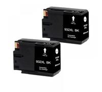 QMLQRGKF Remplacement Compatible de la Cartouche d'encre 932 933 932xl 933xl OfficeJet 6100 6600 6700 7110 7610 7612 7510 7512 Imprimantes(2BK)