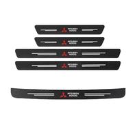 QMMMNH 5 Pièces Bande Protection Seuil Porte Voiture,pour Mitsubishi Eclipse Cross Fibre Carbone Autocollant Anti-Rayures, Accessoires Styling,A