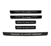 QMMMNH 5 Pièces Protection Seuil Porte Voiture,pour Citroen C5 X 2021-2022 2023 Anti-Rayures Anti-Saleté protecteurs seuil Porte Fibre Carbone,Auto Accessoires