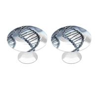 QMNBTES DNA Chain Lot de 2 boutons de placard vintage en acier inoxydable pour commode, tiroir, porte de placard de salle de bain, porte pliante