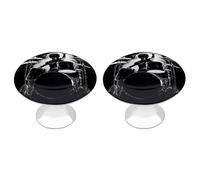 QMNBTES Drummer Lot de 2 boutons de placard vintage en acier inoxydable pour commode, tiroir, salle de bain, porte de placard