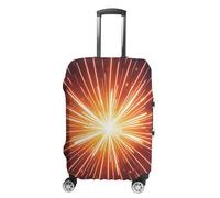 QMNBTES Housse de bagage à main 3D en forme de feu d'artifice pour bagages, approuvée par la TSA, protection élastique anti-rayures, lavable pour valise de 48,3 à 76,2 cm, Blanc, S, Moderne.