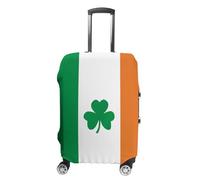 QMNBTES Housse de bagage à main Happy Irish Holidays pour bagages, approuvée par la TSA - Housse de protection élastique anti-rayures et lavable - Convient aux valises de 48,3 à 76,2 cm, Blanc, XL