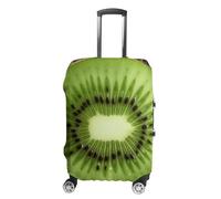QMNBTES Housse de bagage à main Kiwi Slice pour bagages, approuvée par la TSA - Housse de protection élastique anti-rayures et lavable - Convient aux valises de 48,3 à 76,2 cm, Blanc, L, Moderne.