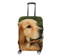 QMNBTES Housse de bagage à main pour chien Golden Retriever - Housse de protection élastique anti-rayures et lavable - Convient aux valises de 48 à 76,2 cm - Taille XL