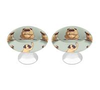 QMNBTES Lot de 2 boutons de placard vintage en acier inoxydable pour commode, tiroir, salle de bain, porte de placard