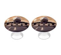 QMNBTES Lot de 2 boutons de placard vintage en acier inoxydable pour commode, tiroir, salle de bain, porte de placard