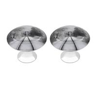 QMNBTES Lot de 2 boutons de placard vintage en acier inoxydable pour commode, tiroir, salle de bain, porte de placard