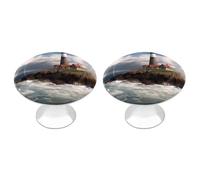 QMNBTES Lot de 2 boutons de placard vintage en acier inoxydable pour commode, tiroir, salle de bain, porte de placard