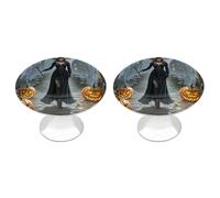 QMNBTES Lot de 2 boutons de placard vintage en acier inoxydable pour commode, tiroir, salle de bain, porte de placard, porte pliante