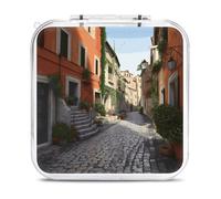 QMNBTES Street of Italy Étui de rangement pour 12 jeux et 2 emplacements pour cartes Micro SD, étui de transport portable, coque rigide, fermeture à boucle