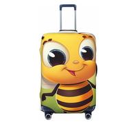 QMNEHJ Housse de bagage de voyage Honey Bee - Housse de protection élastique anti-rayures - Étanche - Convient aux valises de 45,7 à 81,3 cm, Noir , M