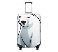 QMNEHJ Housse de protection élastique pour bagages de voyage - Anti-rayures - Étanche - Convient aux valises de 45,7 à 81,3 cm, Noir , S