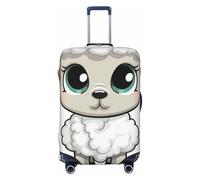 QMNEHJ Housse de protection pour bagages de voyage en agneau - Élastique - Anti-rayures - Étanche - Convient aux valises de 45,7 à 81,3 cm, Noir , XL