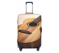 QMNEHJ Housse de protection pour bagages de voyage en bois pour guitare - Protection élastique anti-rayures - Étanche - Convient aux valises de 45,7 à 81,3 cm, Noir , M