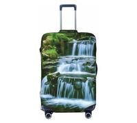 QMNEHJ Housse de protection pour bagages de voyage en cascade - Élastique - Anti-rayures - Étanche - Convient aux valises de 45,7 à 81,3 cm, Noir , L