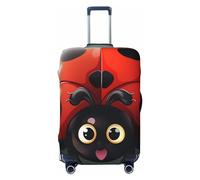 QMNEHJ Housse de protection pour bagages de voyage en forme de coccinelle - Élastique - Anti-rayures - Étanche - Convient aux valises de 45,7 à 81,3 cm, Noir , S