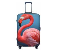 QMNEHJ Housse de protection pour bagages de voyage, motif flamant rose, élastique, anti-rayures, housse imperméable pour valises de 45,7 à 81,3 cm, Noir , M