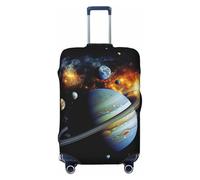 QMNEHJ Housse de protection pour bagages de voyage Planet Jupiter - Élastique - Anti-rayures - Étanche - Convient aux valises de 45,7 à 81,3 cm, Noir , M