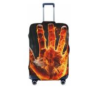 QMNEHJ Housse de protection pour bagages de voyage - Protection élastique anti-rayures - Étanche - Convient aux valises de 45,7 à 81,3 cm, Noir , M